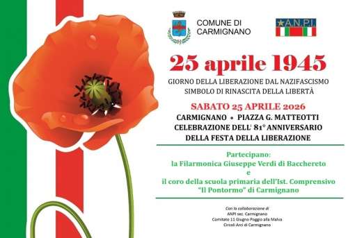 25 aprile - Carmignano celebra l\'81� anniversario della Liberazione