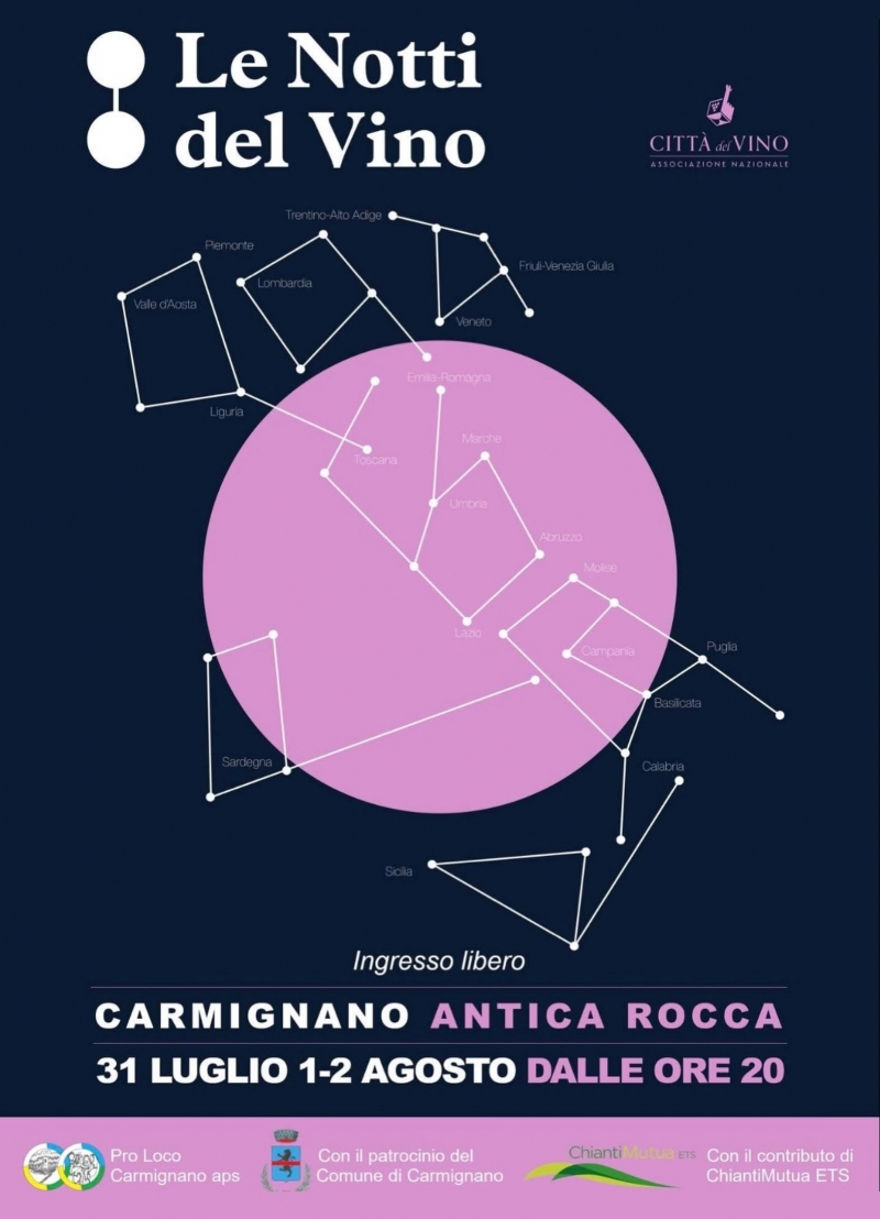 Le notti del vino 2026 nella Rocca di Carmignano